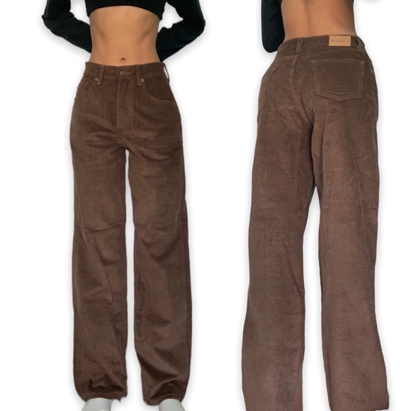 ★ BNWT motel rocks parallel jeans in cord dark chocolate★ - Picture 5 of 5